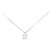 Autre Marque Platin-Diamant-Halskette Pt900/Pt850 Silber