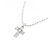 Autre Marque Collana con croce di diamante in oro bianco Au750 Argento - vista 3