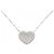 Autre Marque Collana in diamante in oro bianco Au750 a forma di cuore Argento