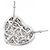 Autre Marque Collana in diamante in oro bianco Au750 a forma di cuore Argento - vista 4