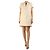 Valentino Mini-Kleid aus cremefarbenem Krepp-Amulett - Größe UK 10 Roh