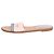 Louis Vuitton Sandalias planas de lona blanca - talla UK 7 Blanco