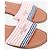 Louis Vuitton Sandalias planas de lona blanca - talla UK 7 Blanco - vista 3