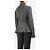 Alaïa Cardigan zip grigio scuro a coste - taglia UK 12 - vista 2