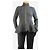 Alaïa Cardigan zip grigio scuro a coste - taglia UK 12 - vista 3