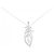 Autre Marque Platin-Diamant-Halskette Silber