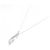 Autre Marque Platin-Diamant-Halskette Silber - Ansicht 2