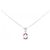 Autre Marque Au750 Saphir-Diamant-Halskette Silber