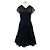 Autre Marque Schwarzes Kleid mit Seidenunterrock