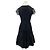 Autre Marque Schwarzes Kleid mit Seidenunterrock - Ansicht 2