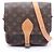Borsa a Spalla Monogram Cartouchiere MM Louis Vuitton Marrone Monogramma