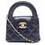 Borsa a spalla in pelle nera trapuntata Chanel Nero