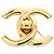 Chanel Coco Mark Gold Plated Brooch Golden