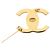 Chanel Coco Mark Gold Plated Brooch Golden - view 2