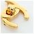 Chanel Coco Mark Gold Plated Brooch Golden - view 4