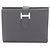 Billetera compacta Bearn de doble pliegue Hermès Negro