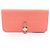 Cartera bi-fold Hermès Dogon Long Rose Candy Rosa