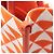 Prada TRIANGOLO JACQUARD Mini 2-Wege Handtasche Weiß Orange - Ansicht 8