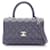 Borsa a tracolla Chanel Coco Handle Flap Porpora