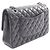 Borsa a Spalla Chanel Matelassé Double Flap Nero - vista 2