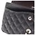 Borsa a Spalla Chanel Matelassé Double Flap Nero - vista 8