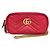 Gucci GG Marmont Women's Leather Shoulder Bag Red