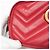 Gucci GG Marmont Women's Leather Shoulder Bag Red - view 7