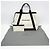 Borsa Balenciaga Cabas M 339936 in blu navy Nero Bianco sporco - vista 2