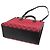 Bolsa tote pequena em canvas GG com G entrelaçado da Gucci Preto Vermelho - vista 2