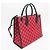 Bolsa tote pequena em canvas GG com G entrelaçado da Gucci Preto Vermelho - vista 5