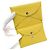 Tarjetero Calvi Duo de cuero Epsom de Hermès en amarillo - vista 3