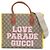 Borsa a spalla in pelle GG Supreme per donna di Gucci Rosa Beige Giallo
