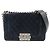 Borsa a Spalla Chanel Boy con Catena Blu navy