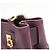 Borsa in pelle Gancini di Salvatore Ferragamo Porpora - vista 10