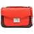 Fendi 8BR677 Leder Schultertasche Rot Bordeaux