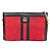 Borsa a spalla in pelle e suede per donna Gucci Ophidia 503877 Nero Rosso
