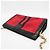 Borsa a spalla in pelle e suede per donna Gucci Ophidia 503877 Nero Rosso - vista 6