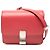 Classic Box Céline Celine Rosso Piccola Borsa in Pelle di Vitello Classica