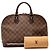 Louis Vuitton Alma PM Damier Ebene Marrone - vista 8