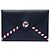 Clutch Envelope Airlines in Pelle di Agnello Blu Chanel Blu navy
