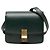 Classic Box Céline Celine Verde Piccola Scatola Classica in Pelle di Vitello Verde scuro