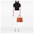 Borsa Prada Orange Medium Saffiano Cuir Double Handle Satchel Arancione - vista 6