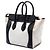 Luggage Céline Celine Braune Mini Bicolor Canvas- und Leder-Reisetasche Beige - Ansicht 2