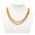 Collana a catena a doppio giro placcata in oro Chanel D'oro - vista 5