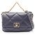 Borsa a Spalla Matelassé Chanel 19 Dixneuf Blu navy