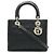 Borsa a Spalla Lady Cannage di Christian Dior Nero