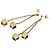 Pendientes de oro Louis Vuitton Dorado - vista 2