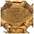 Orecchini quadrati vintage Chanel Coco Mark D'oro - vista 3