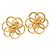 Orecchini a clip con motivo floreale placcati in oro Chanel D'oro