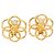 Orecchini a clip con motivo floreale placcati in oro Chanel D'oro - vista 2